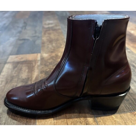 Vintage HANOVER Burgundy Leather 6\
